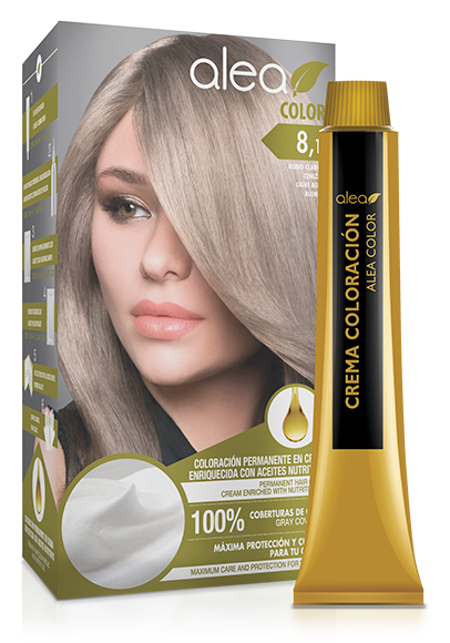 Vopsea De Par Cu Ulei De Argan Blond Deschis Cenusiu 81 Alea Color