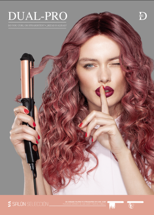 Dual Pro 3 In 1 Placa De Par Pentru Coafat Drept Ondulat Bucle Salon